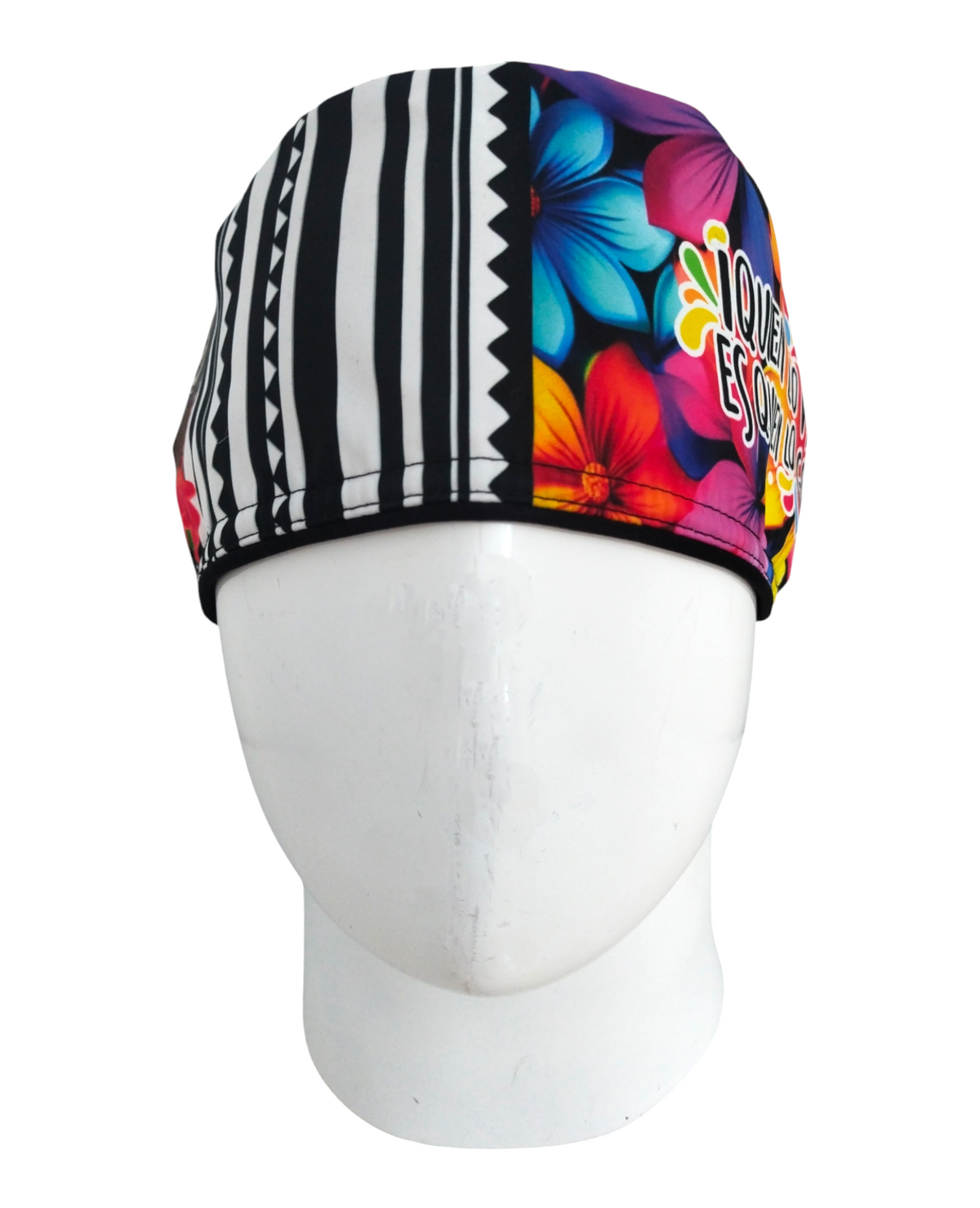 Gorro Quirúrgico Mujer y Portacarnet Vueltiao Flores - gorro antifluido para mujer Doctools - foto 3