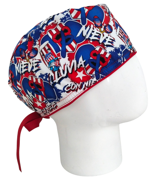 Gorro Quirúrgico Mujer y Portacarnet Lluvia con Nieve - gorro antifluido para mujer Doctools - foto 2