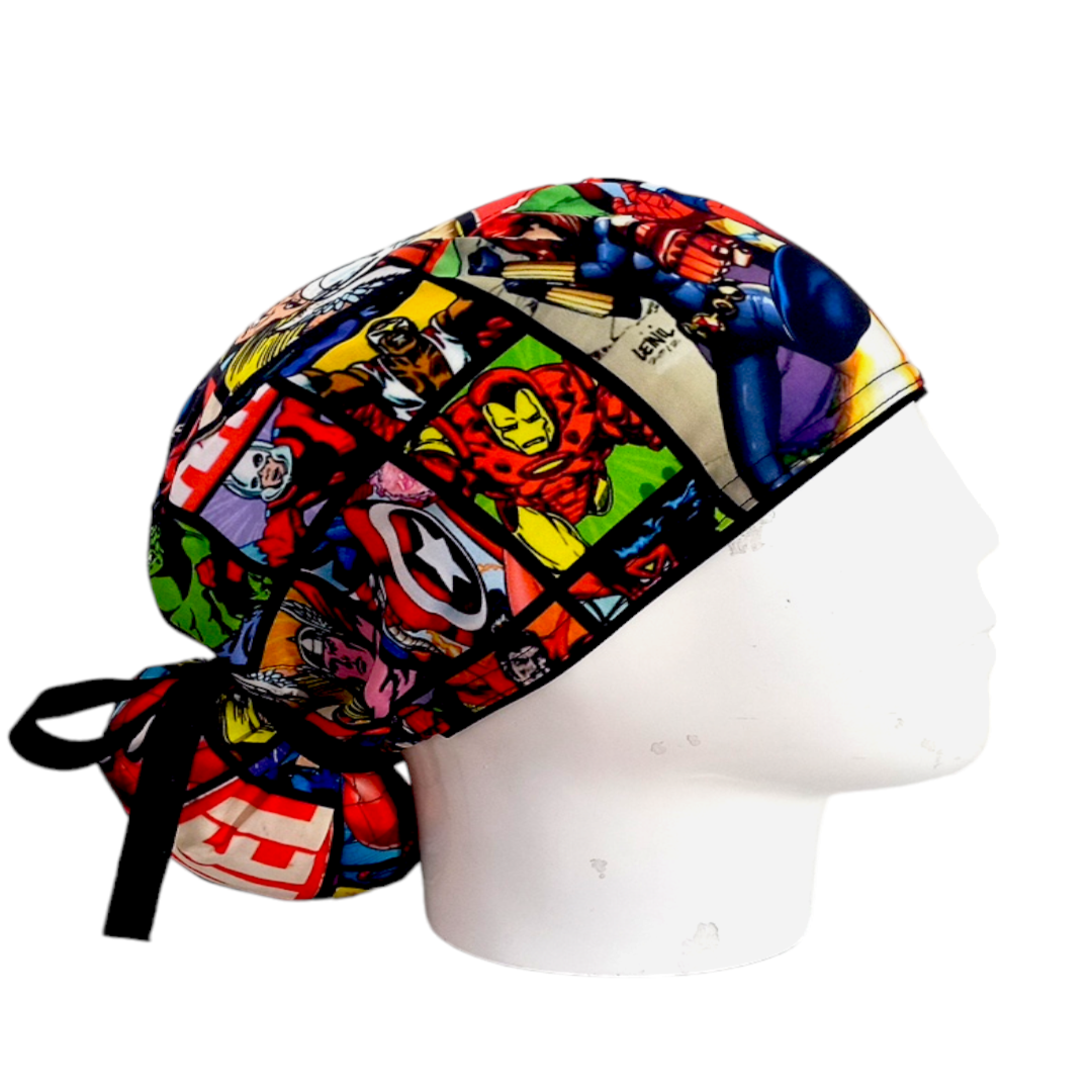 Gorro Quirúrgico Mujer y Portacarnet Cómic Marvel - gorro antifluido para mujer Doctools - foto 2
