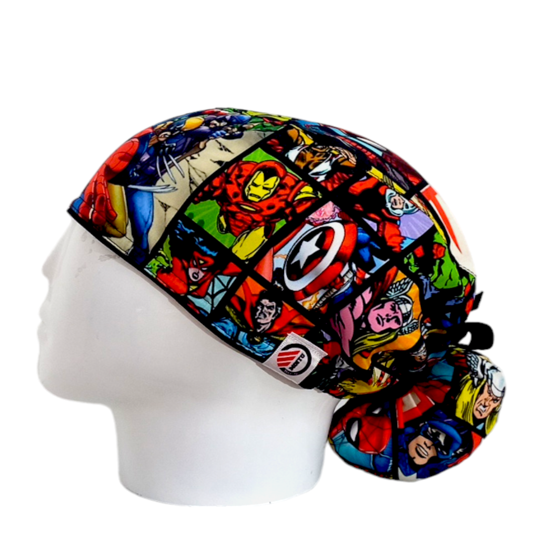 Gorro Quirúrgico Mujer y Portacarnet Cómic Marvel - gorro antifluido para mujer Doctools - foto 1