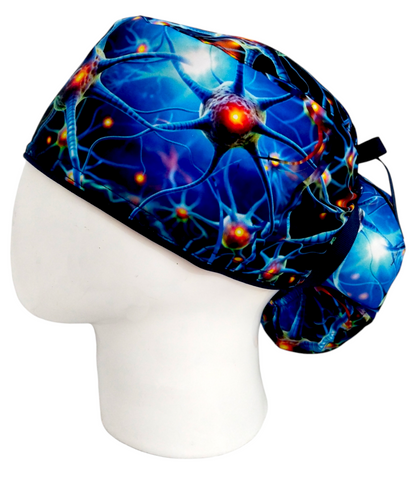Gorro Quirúrgico Mujer y Portacarnet Conexiones Neurológicas - gorro antifluido para mujer Doctools - foto 1