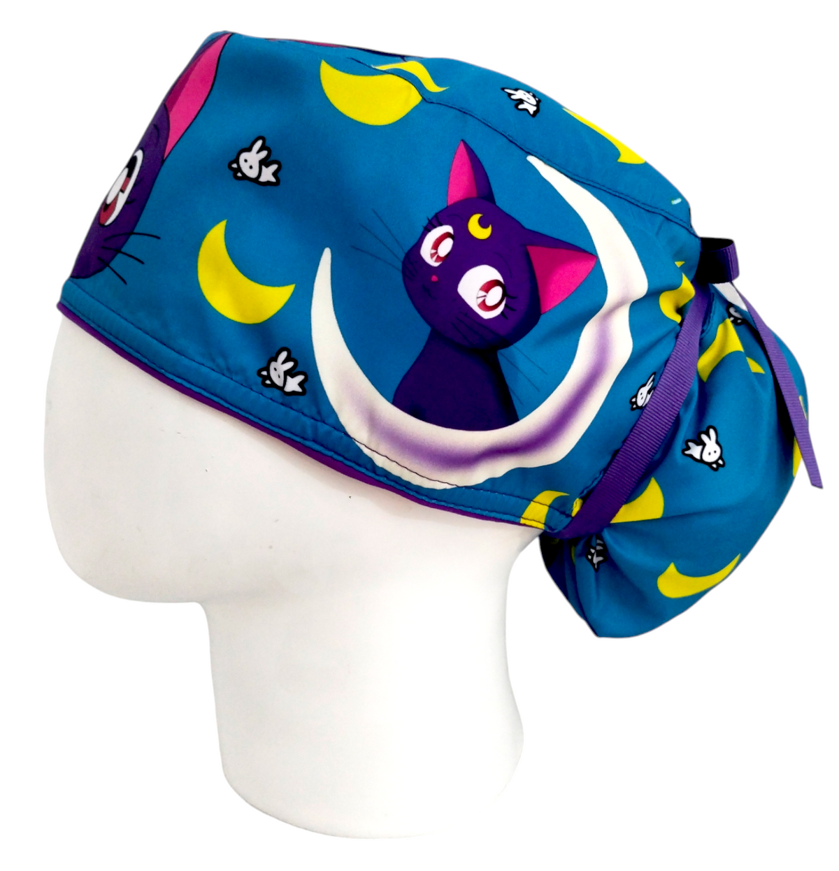 Gorro Quirúrgico Mujer y Portacarnet Luna Azul - gorro antifluido para mujer Doctools - foto 1