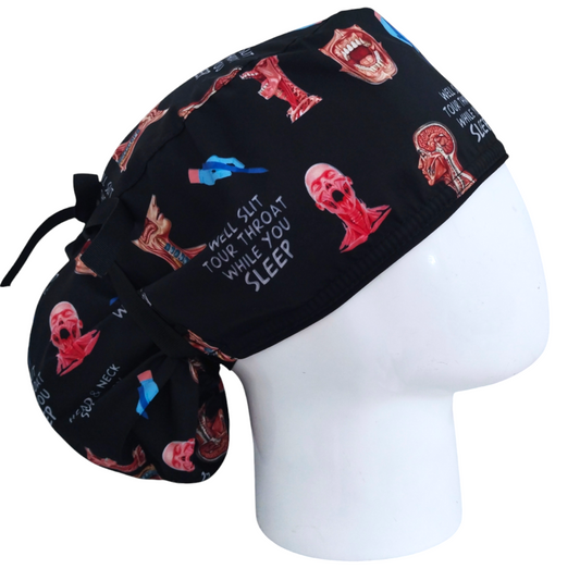 Gorro Quirúrgico Mujer y Portacarnet Cuello y Garganta - gorro antifluido para mujer Doctools - foto 2