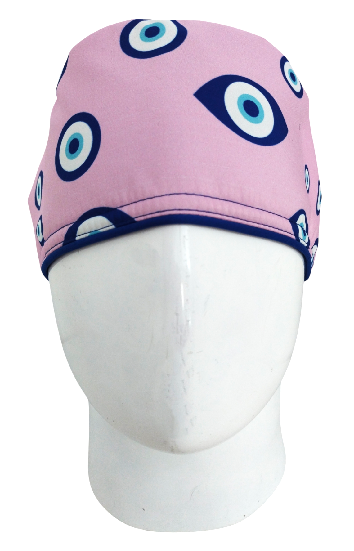 Gorro Quirúrgico Mujer y Portacarnet Ojo Turco Rosa Textura - gorro antifluido para mujer Doctools - foto 2