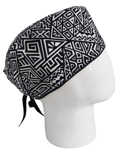 Gorro Quirúrgico Mujer y Portacarnet Textura Azteca - gorro antifluido para mujer Doctools - foto 2