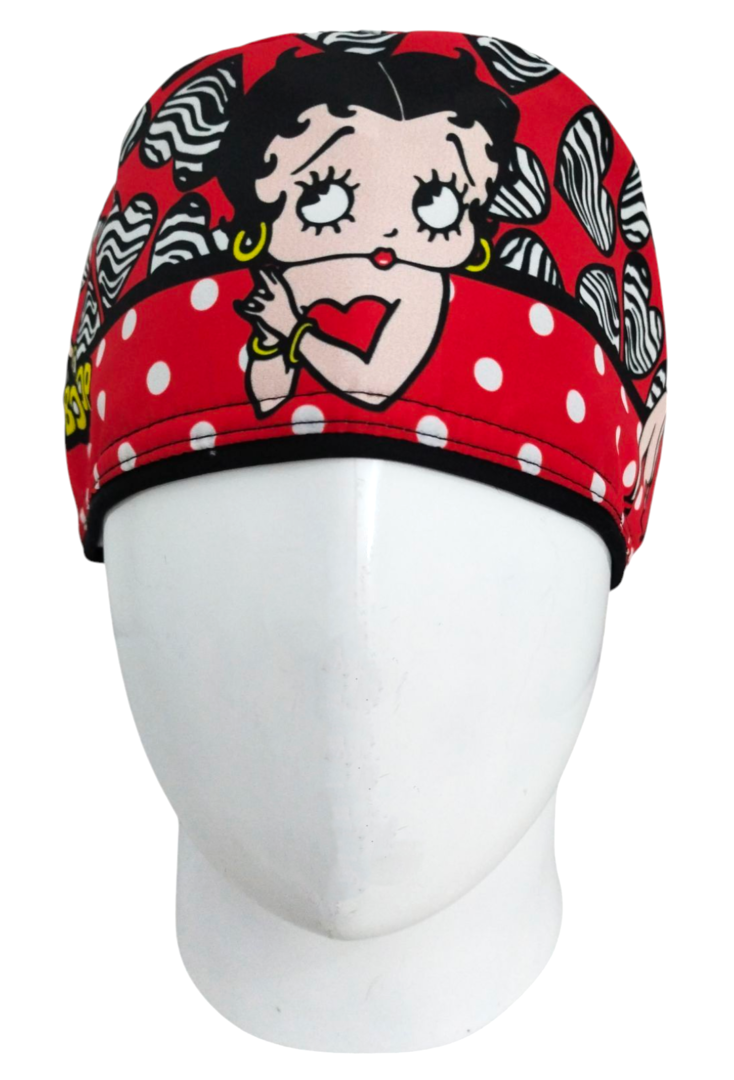Gorro Quirúrgico Mujer y Portacarnet Betty Boop - gorro antifluido para mujer Doctools - foto 3