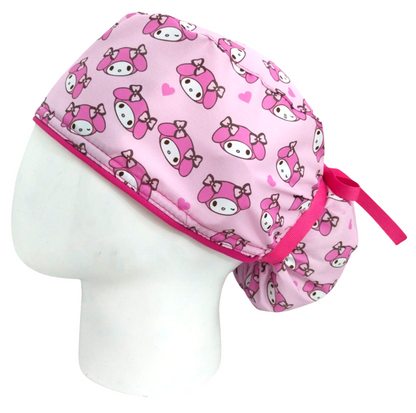 Gorro Quirúrgico Mujer y Portacarnet My Melody Rosa - gorro antifluido para mujer Doctools - foto 1