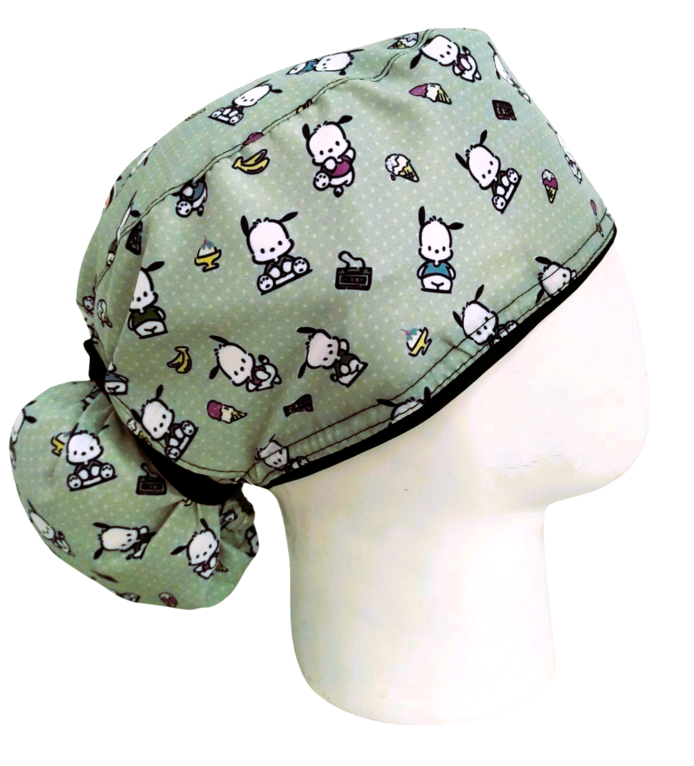 Gorro Quirúrgico Mujer y Portacarnet Pochacco - gorro antifluido para mujer Doctools - foto 2