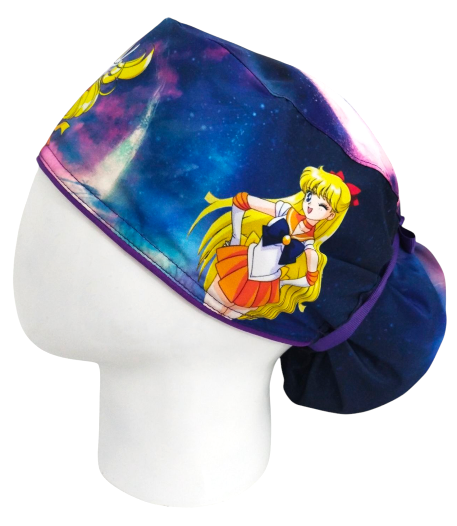 Gorro Quirúrgico Mujer y Portacarnet Venus Sailor Moon - gorro antifluido para mujer Doctools - foto 1