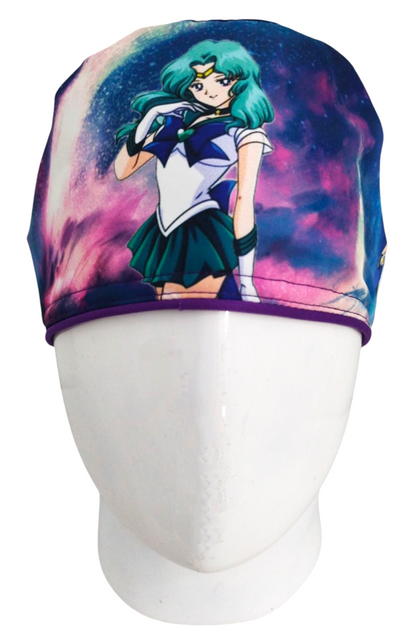 Gorro Quirúrgico Mujer y Portacarnet Neptuno Sailor Moon - gorro antifluido para mujer Doctools - foto 3
