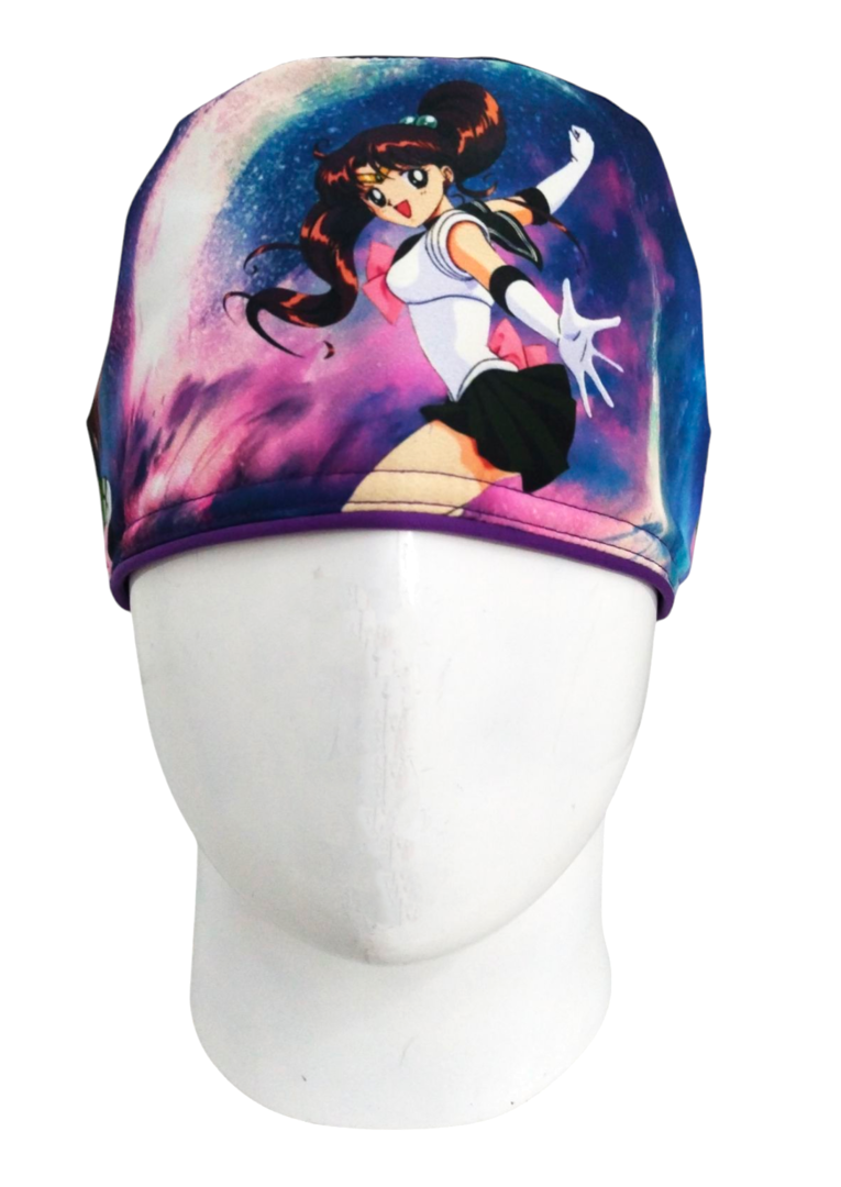 Gorro Quirúrgico Mujer y Portacarnet Júpiter Sailor Moon - gorro antifluido para mujer Doctools - foto 3