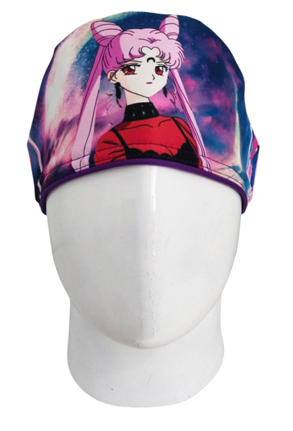 Gorro Quirúrgico Mujer y Portacarnet Black Lady Sailor Moon - gorro antifluido para mujer Doctools - foto 3