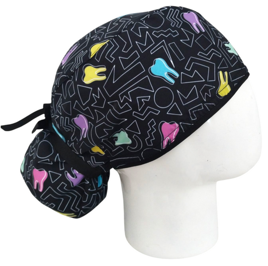 Gorro Quirúrgico Mujer y Portacarnet Urban Dent Odontología - gorro antifluido para mujer Doctools - foto 2