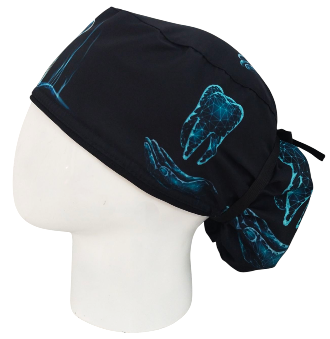 Gorro Quirúrgico Mujer y Portacarnet X Dent Odontología - gorro antifluido para mujer Doctools - foto 1