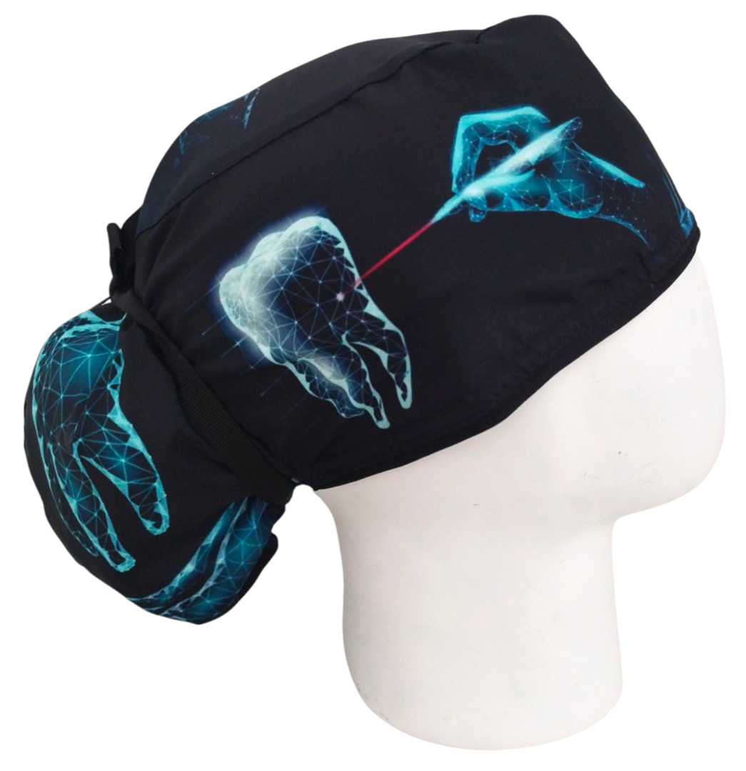 Gorro Quirúrgico Mujer y Portacarnet X Dent Odontología - gorro antifluido para mujer Doctools - foto 2