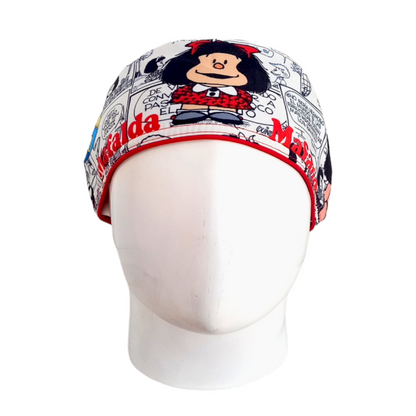 Gorro Quirúrgico Mujer y Portacarnet Mafalda - gorro antifluido para mujer Doctools - foto 3