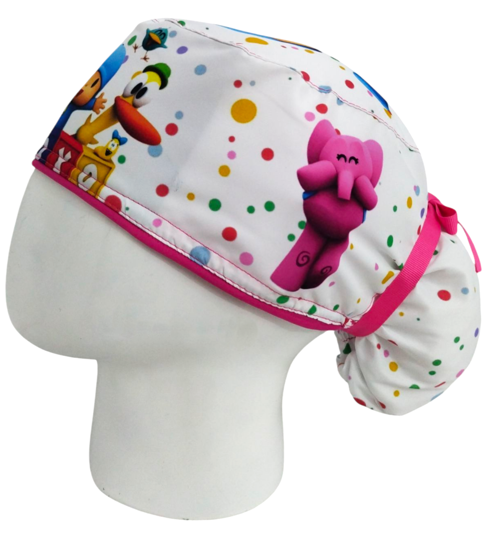 Gorro Quirúrgico Mujer y Portacarnet Pocoyó - gorro antifluido para mujer Doctools - foto 1