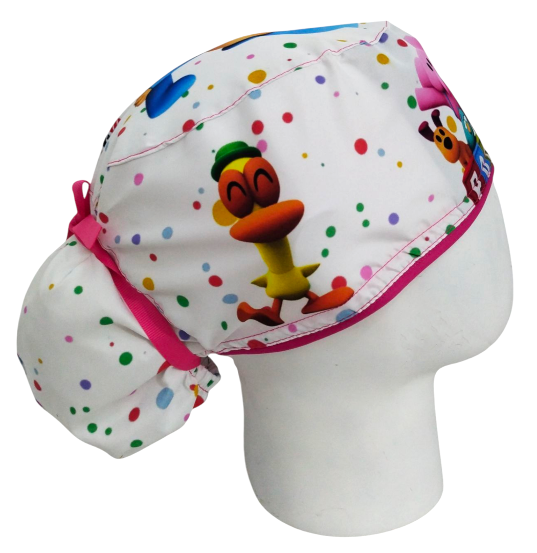 Gorro Quirúrgico Mujer y Portacarnet Pocoyó - gorro antifluido para mujer Doctools - foto 2