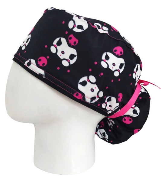 Gorro Quirúrgico Mujer y Portacarnet Kuromi Negro - gorro antifluido para mujer Doctools - foto 1