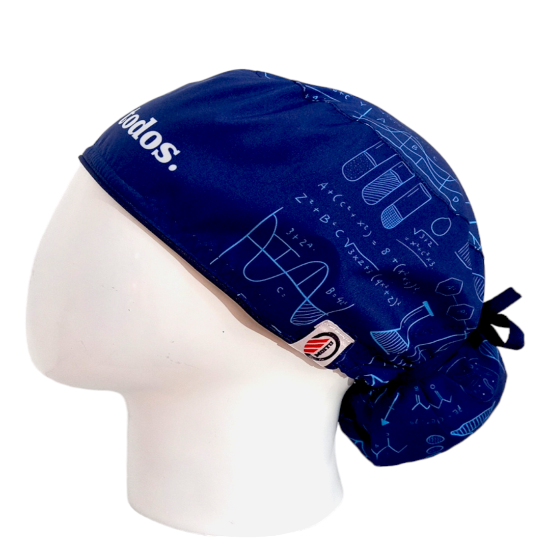 Gorro Quirúrgico Mujer y Portacarnet Los Odio a Todos Azul - gorro antifluido para mujer Doctools - foto 1