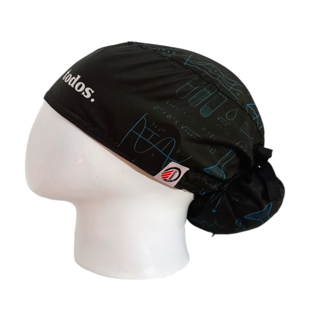 Gorro Quirúrgico Mujer y Portacarnet Los Odio a Todos Negro - gorro antifluido para mujer Doctools - foto 1