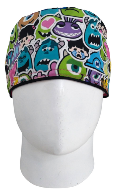 Gorro Quirúrgico Mujer y Portacarnet Monsters Inc Stickers - gorro antifluido para mujer Doctools - foto 3