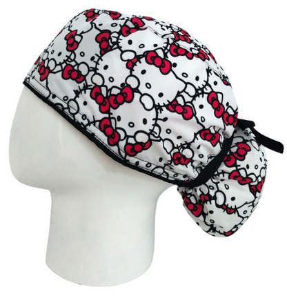 Gorro Quirúrgico Mujer y Portacarnet Hello Kitty Caritas - gorro antifluido para mujer Doctools - foto 1