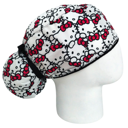 Gorro Quirúrgico Mujer y Portacarnet Hello Kitty Caritas - gorro antifluido para mujer Doctools - foto 2