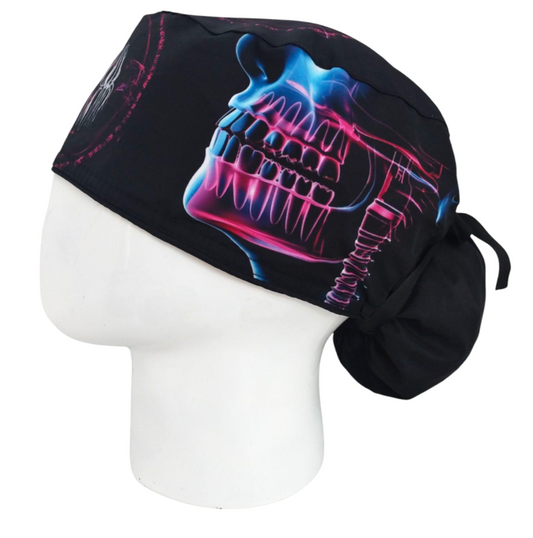 Gorro Quirúrgico Mujer y Portacarnet RX Dental Fucsia - gorro antifluido para mujer Doctools - foto 1
