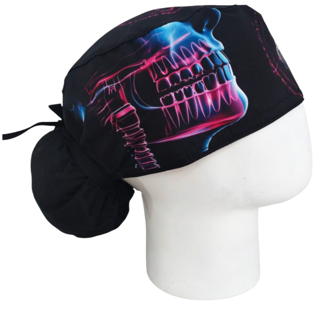 Gorro Quirúrgico Mujer y Portacarnet RX Dental Fucsia - gorro antifluido para mujer Doctools - foto 2