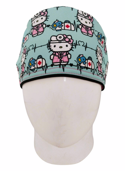 Gorro Quirúrgico Mujer y Portacarnet Hello Kitty Médica - gorro antifluido para mujer Doctools - foto 3