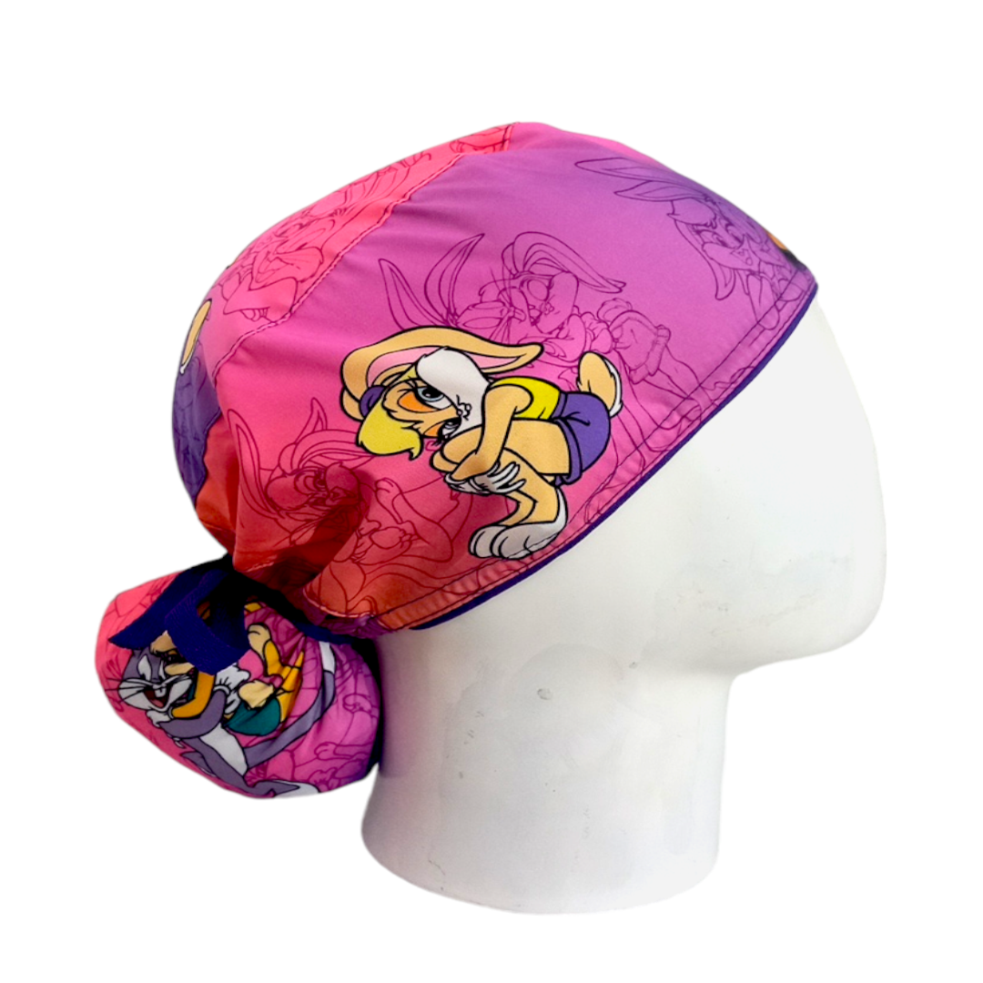 Gorro Quirúrgico Mujer y Portacarnet Lola Bunny - gorro antifluido para mujer Doctools - foto 2