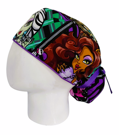 Gorro Quirúrgico Mujer y Portacarnet Monster High - gorro antifluido para mujer Doctools - foto 1