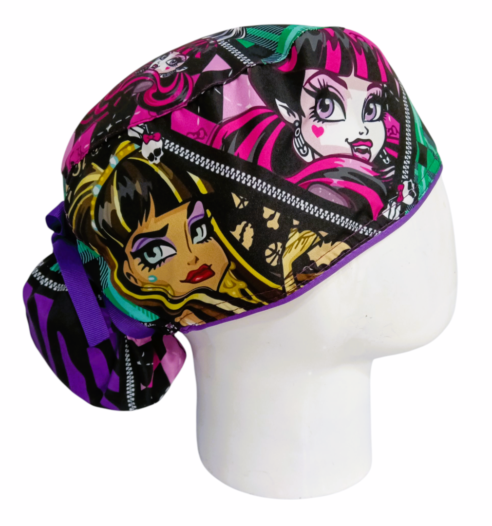 Gorro Quirúrgico Mujer y Portacarnet Monster High - gorro antifluido para mujer Doctools - foto 2