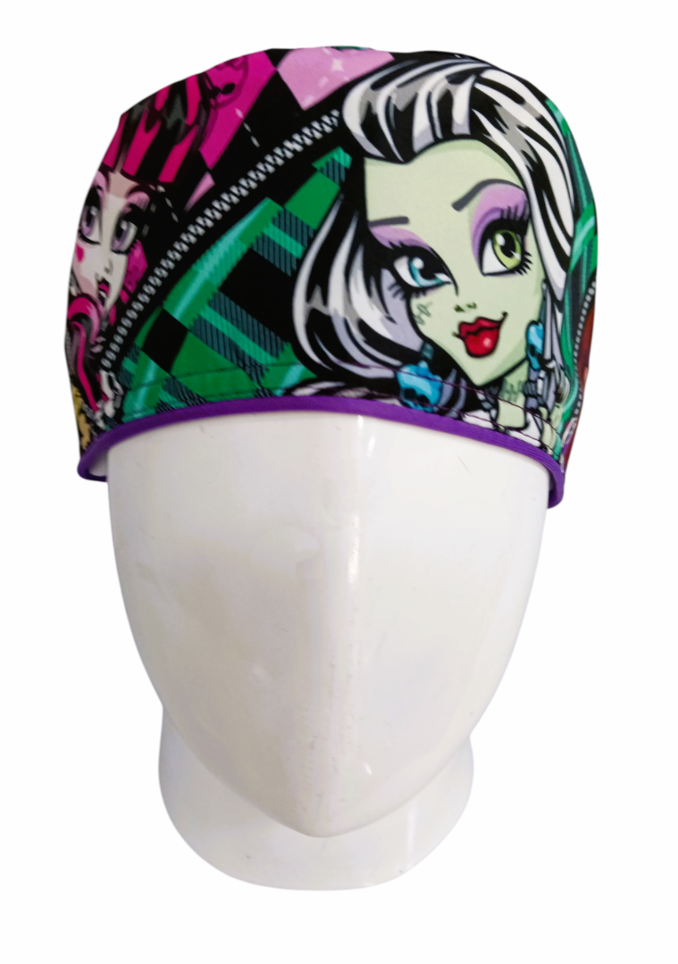 Gorro Quirúrgico Mujer y Portacarnet Monster High - gorro antifluido para mujer Doctools - foto 3