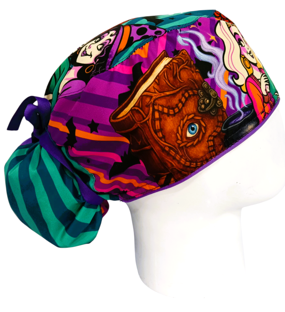 Gorro Quirúrgico Mujer y Portacarnet Hocus Pocus - gorro antifluido para mujer Doctools - foto 2