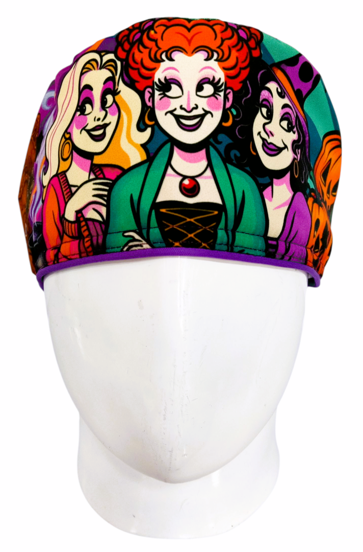 Gorro Quirúrgico Mujer y Portacarnet Hocus Pocus - gorro antifluido para mujer Doctools - foto 3