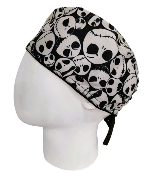 Gorro Quirúrgico Mujer y Portacarnet Jack Negro Caritas - gorro antifluido para mujer Doctools - foto 1