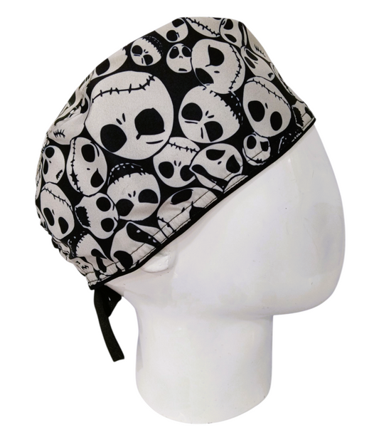Gorro Quirúrgico Mujer y Portacarnet Jack Negro Caritas - gorro antifluido para mujer Doctools - foto 2
