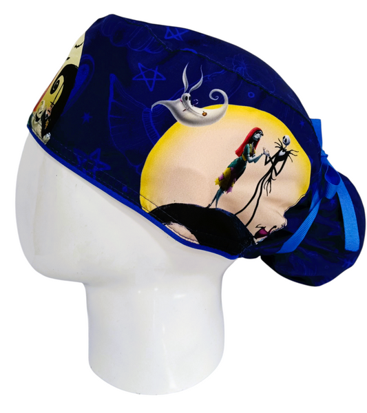 Gorro Quirúrgico Mujer y Portacarnet Love Jack Azul - gorro antifluido para mujer Doctools - foto 1