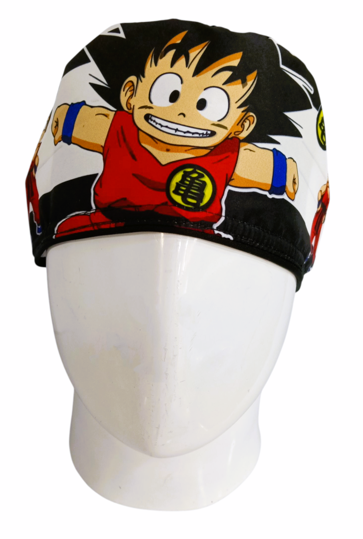 Gorro Quirúrgico Mujer y Portacarnet Goku Blanco - gorro antifluido para mujer Doctools - foto 3