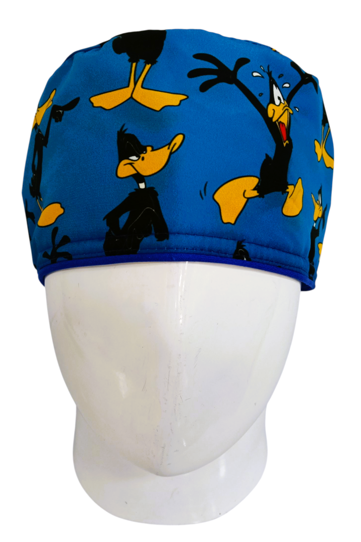 Gorro Quirúrgico Mujer y Portacarnet Pato Lucas Azul - gorro antifluido para mujer Doctools - foto 3