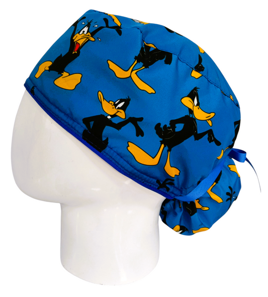 Gorro Quirúrgico Mujer y Portacarnet Pato Lucas Azul - gorro antifluido para mujer Doctools - foto 1