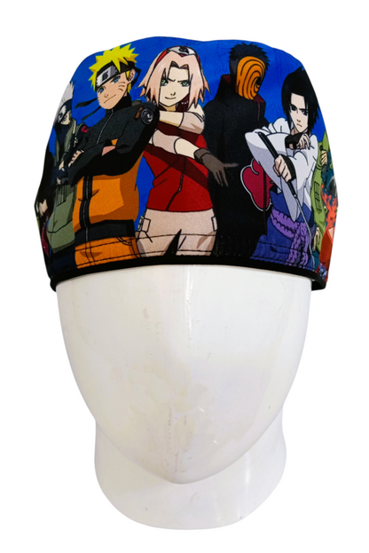 Gorro Quirúrgico Mujer y Portacarnet Naruto Azul - gorro antifluido para mujer Doctools - foto 3