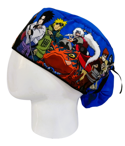 Gorro Quirúrgico Mujer y Portacarnet Naruto Azul - gorro antifluido para mujer Doctools - foto 1
