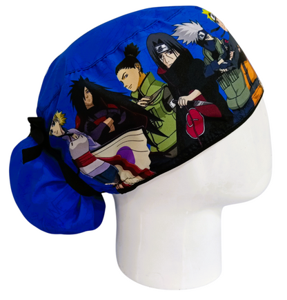 Gorro Quirúrgico Mujer y Portacarnet Naruto Azul - gorro antifluido para mujer Doctools - foto 2