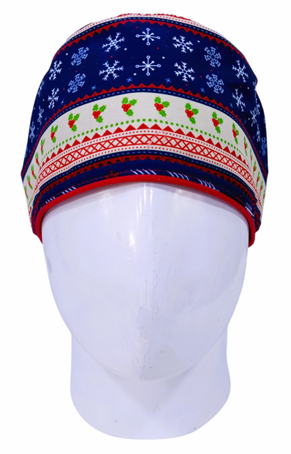 Gorro Quirúrgico Mujer y Portacarnet Navidad Nevado - gorro antifluido para mujer Doctools - foto 3