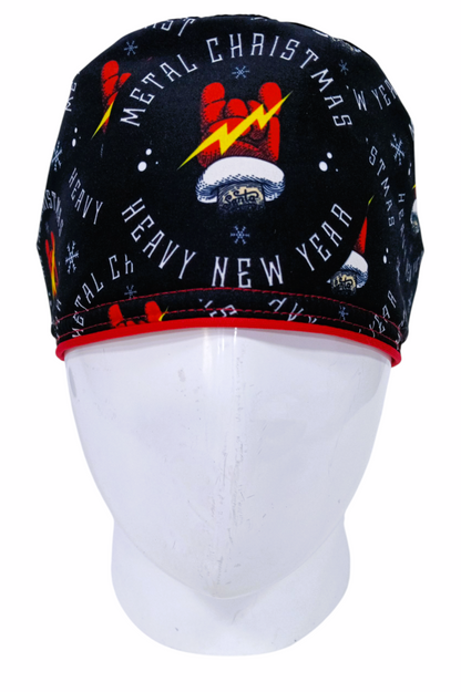 Gorro Quirúrgico Mujer y Portacarnet Navidad Rockero - gorro antifluido para mujer Doctools - foto 3