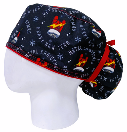 Gorro Quirúrgico Mujer y Portacarnet Navidad Rockero - gorro antifluido para mujer Doctools - foto 1