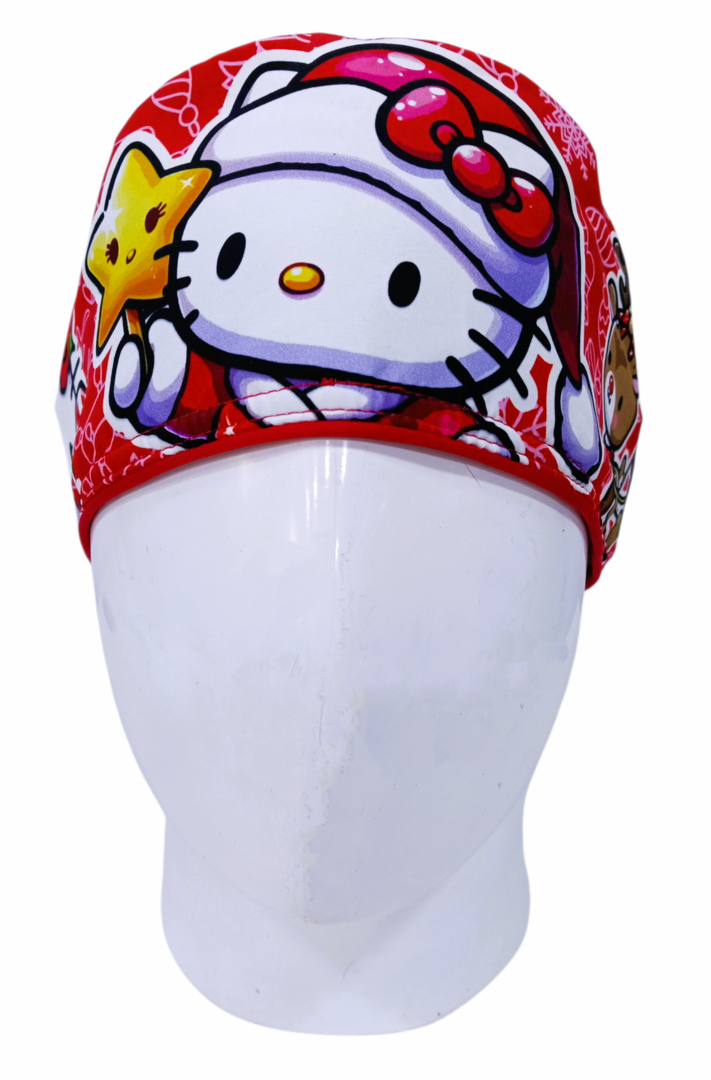 Gorro Quirúrgico Mujer y Portacarnet Navidad Hello Kitty - gorro antifluido para mujer Doctools - foto 3